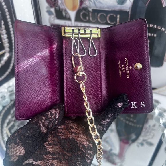 Louis Vuitton Damier Label Collection Multicle N63082 4 Key Case - Picture 10 of 10